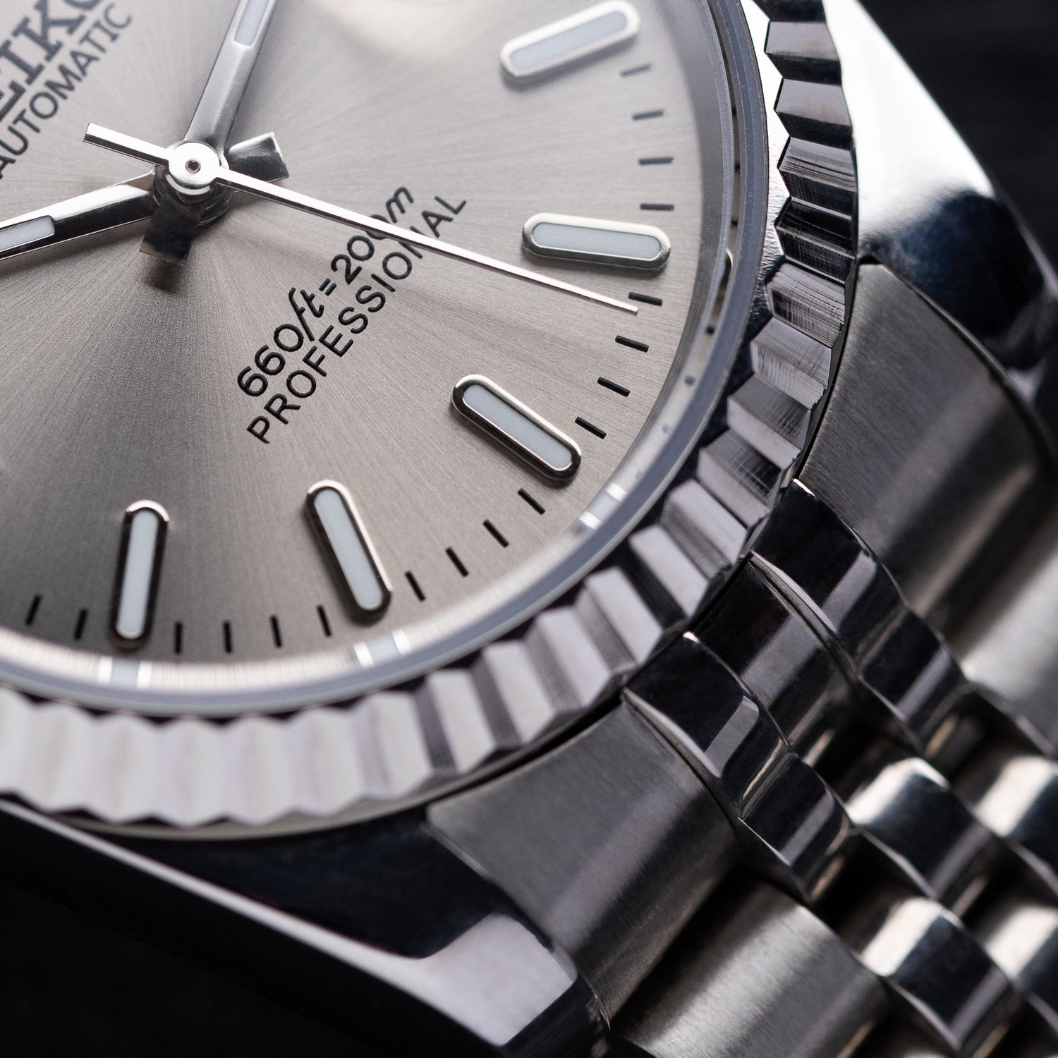 Mod Datejust Watch with Champagne Dial