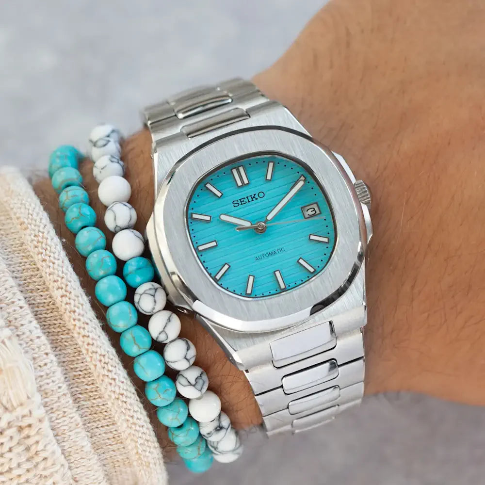 Tiffany and White Marble Stone Bracelet